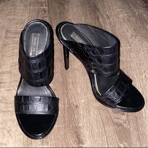 Rachel Zoe Coraline Women's Open Toe Vero Cuoio Leather Heels